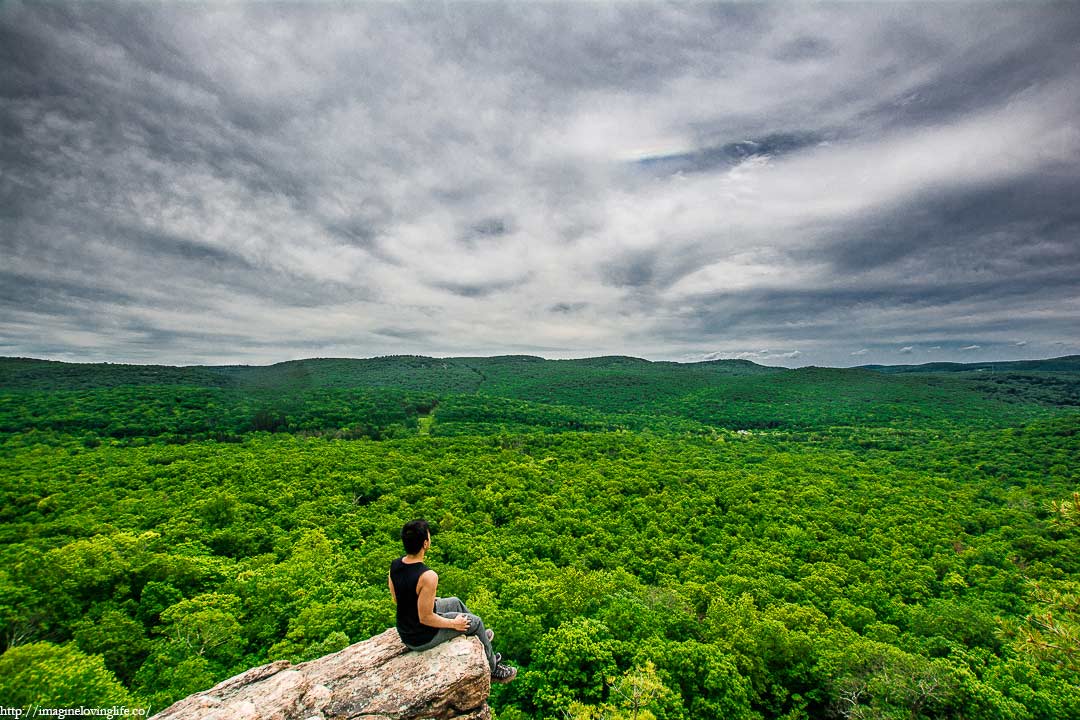 almost perpendicular viewpoint